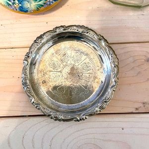 Silver Ornate Trinket Dish
